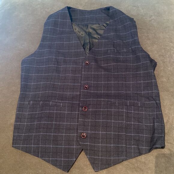 Men’s Mogu Plaid 3 Piece Suit Jacket 40 Pants 36 NWT - Picture 15 of 16